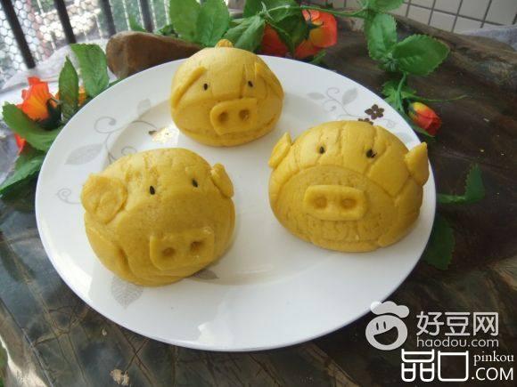 南瓜猪仔馒头