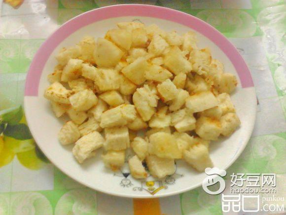 孜然炒馒头粒