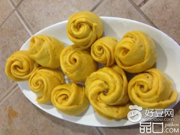 黄玫瑰花馒头