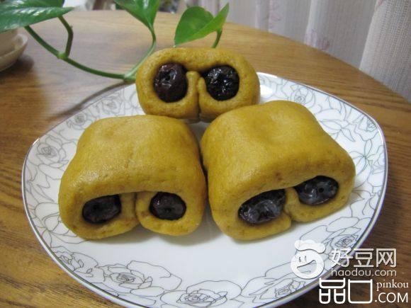 南瓜全麦枣卷馒头