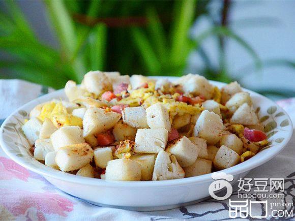 火腿鸡蛋炒馒头