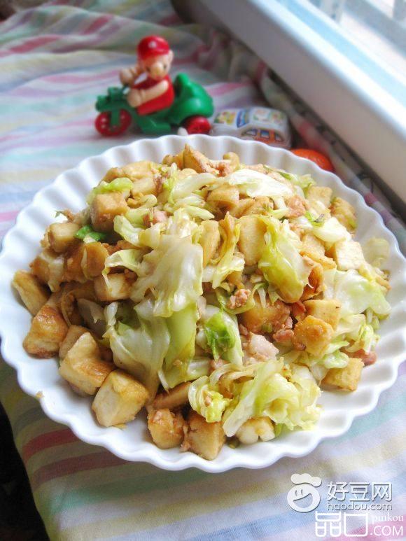 肉丝包菜炒馒头