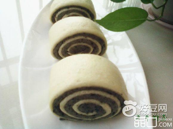 黑芝麻双色馒头