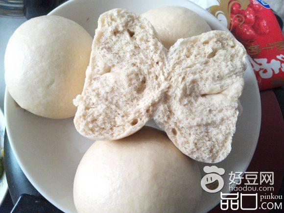 全麦戗面馒头