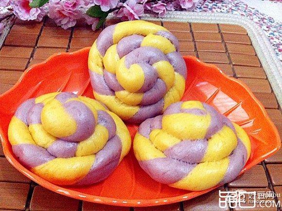 紫薯南瓜花样馒头