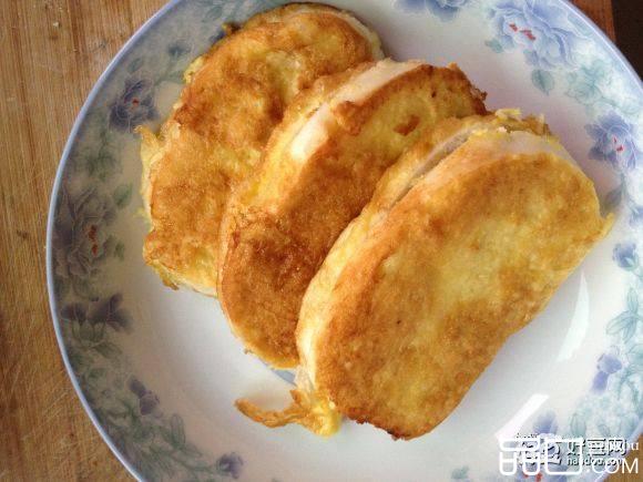 夹心鸡蛋馒头片