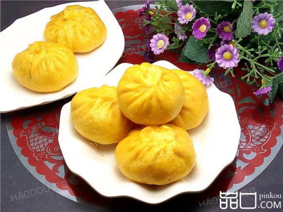 绿豆沙馅南瓜包