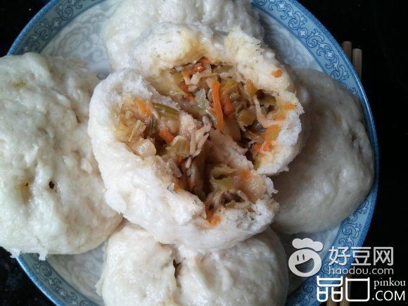 香菇素菜包子