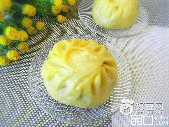 鸡蛋小白菜素馅包子