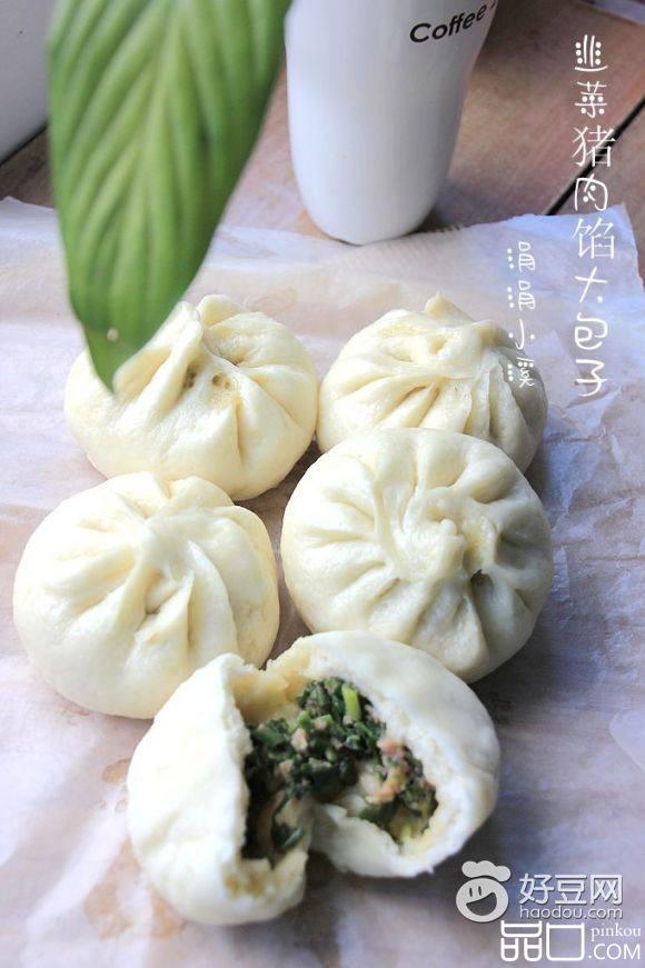 韭菜肉馅大包子