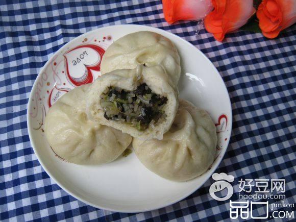 白菜木耳粉条馅包子