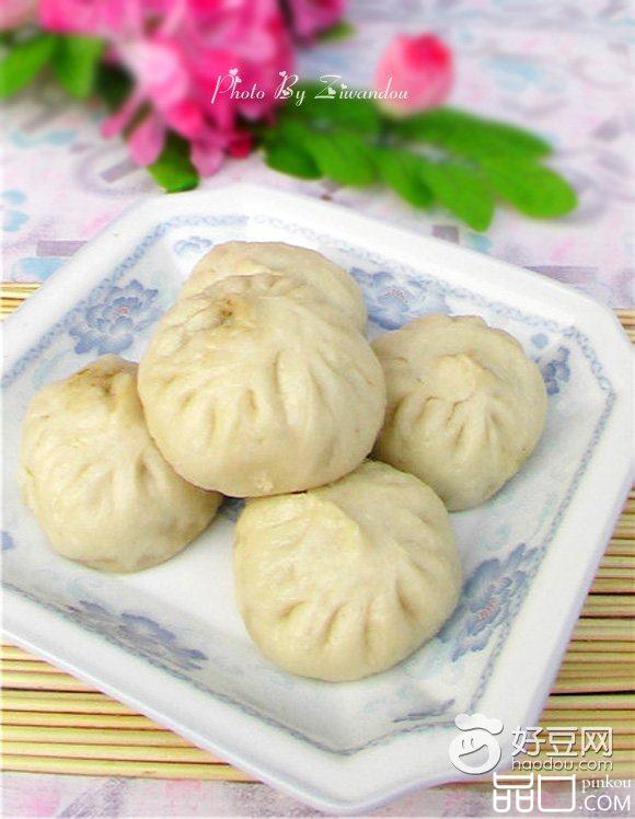 油麦菜肉馅包