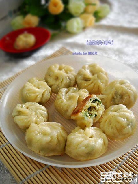 韭菜鸡蛋生煎包