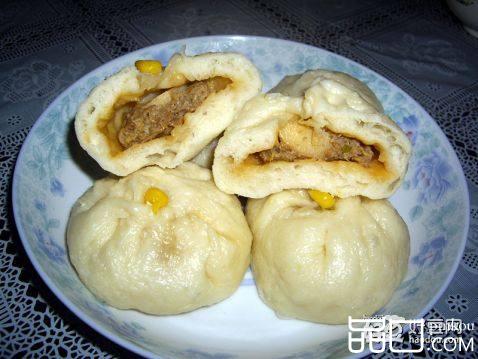 精肉鱼丸包子