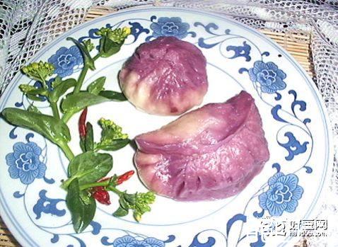 紫薯大肉包