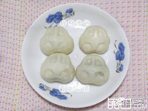 小汽车绿豆沙包