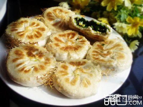 韭菜素水煎包