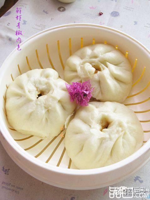 鲜虾青椒肉包
