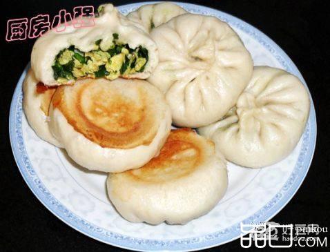 韭菜鸡蛋馅水煎包