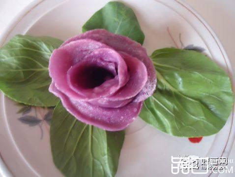 紫薯玫瑰卷