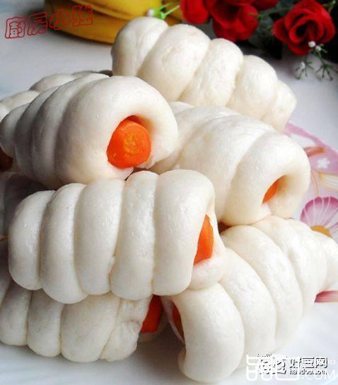 胡萝卜腊肠卷