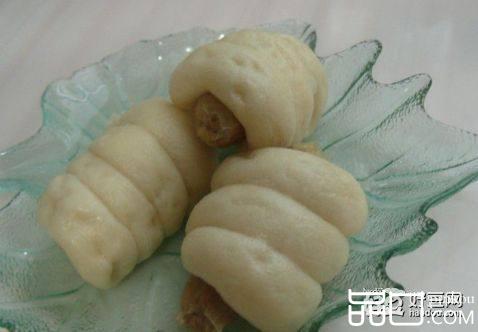 夹心腊肠花卷