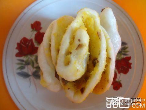 红薯泥花卷