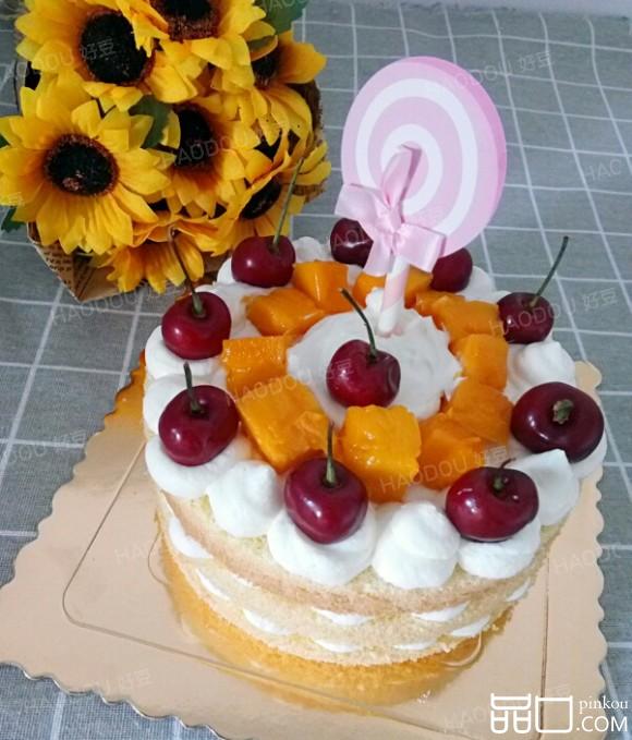 6寸樱桃裸蛋糕
