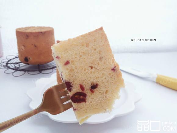 淡奶油蔓越莓戚风
