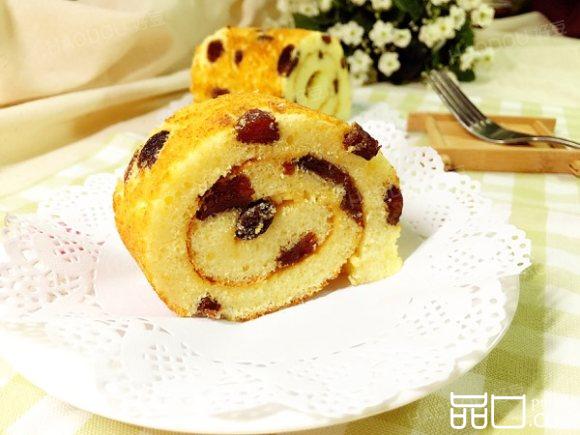 葡萄干蛋糕卷