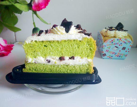 菠菜红豆蛋糕