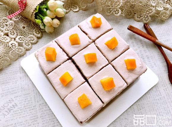 可可奶油方形蛋糕