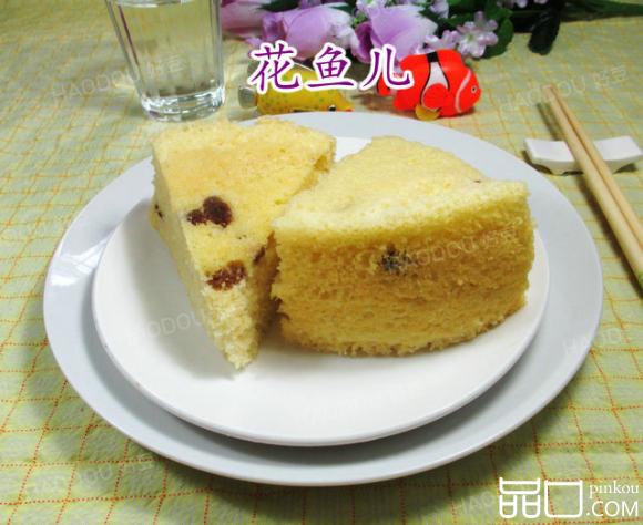 蒸葡萄干蛋糕