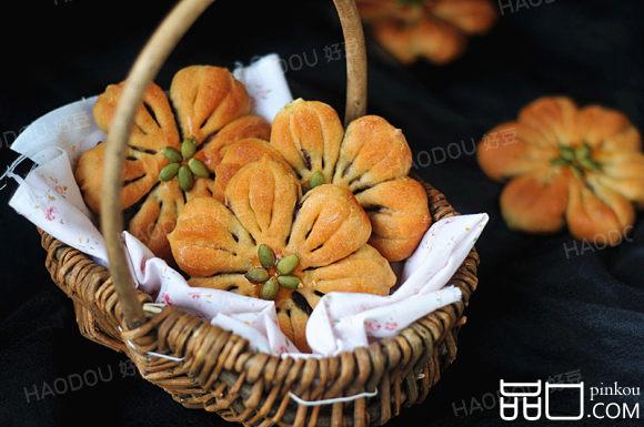 苋菜汁桃花包