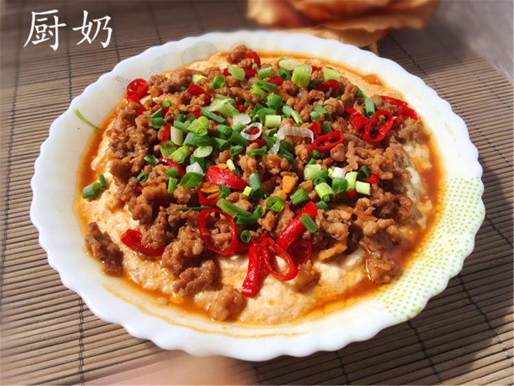 肉末蒸豆腐步骤13