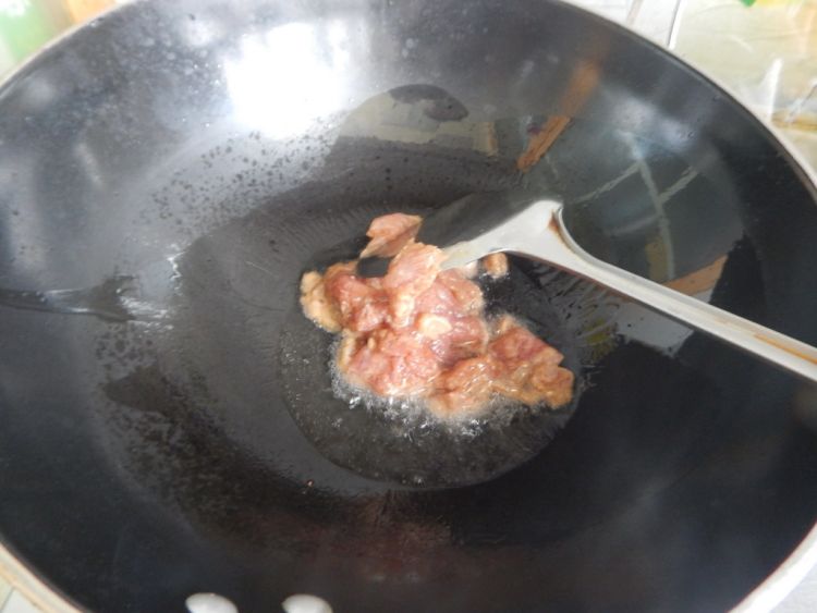 扁豆角烧肉步骤4