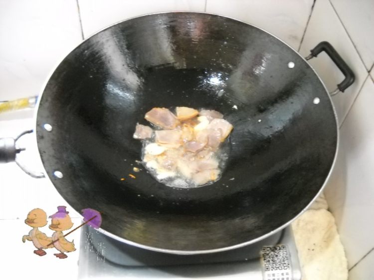 腊肉烧豆角步骤3