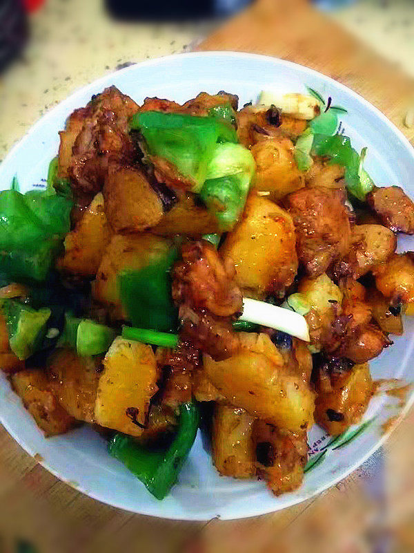 土豆炒鸡步骤11