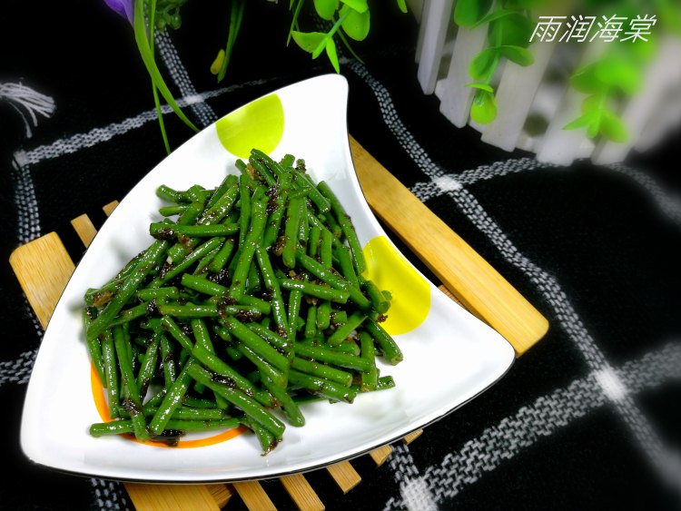 橄榄菜拌长豆步骤8