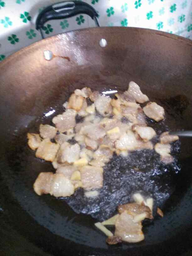 炒腌肉步骤3