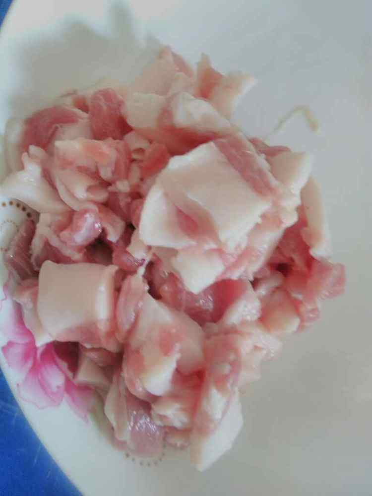 豆角炒肉步骤2