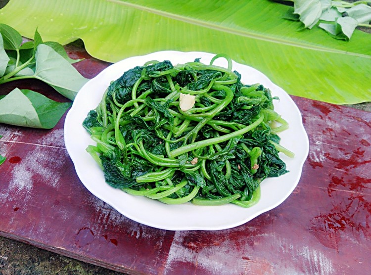 蒜香红薯苗步骤6