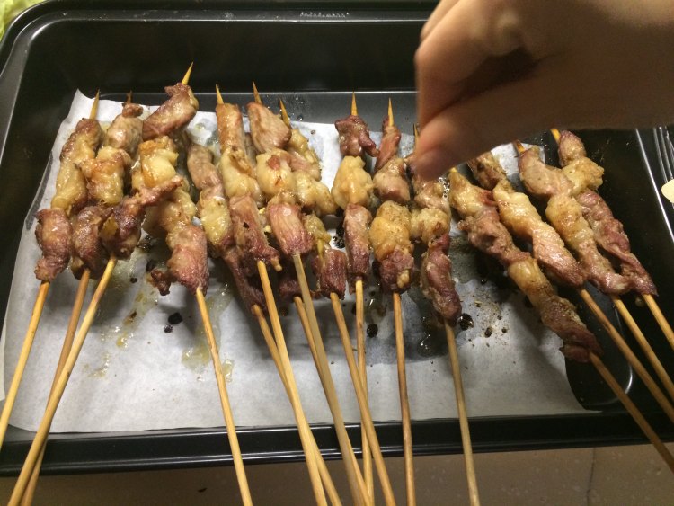 烤箱版羊肉串步骤3
