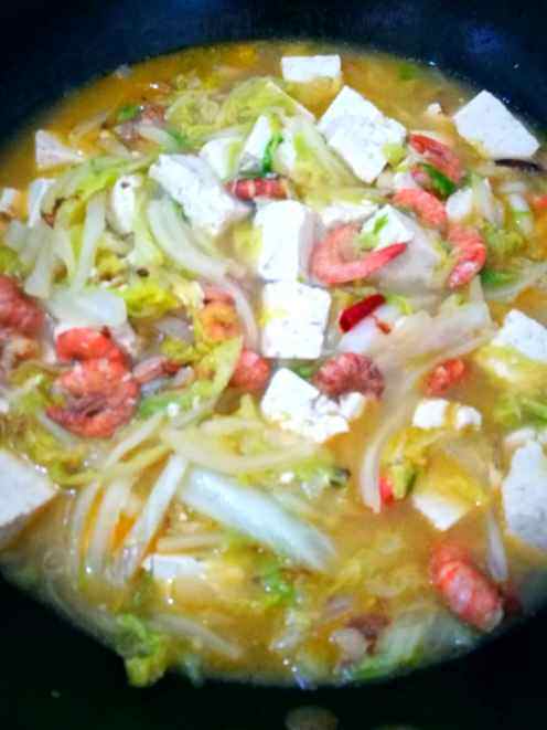 蛎虾白菜炖豆腐步骤9