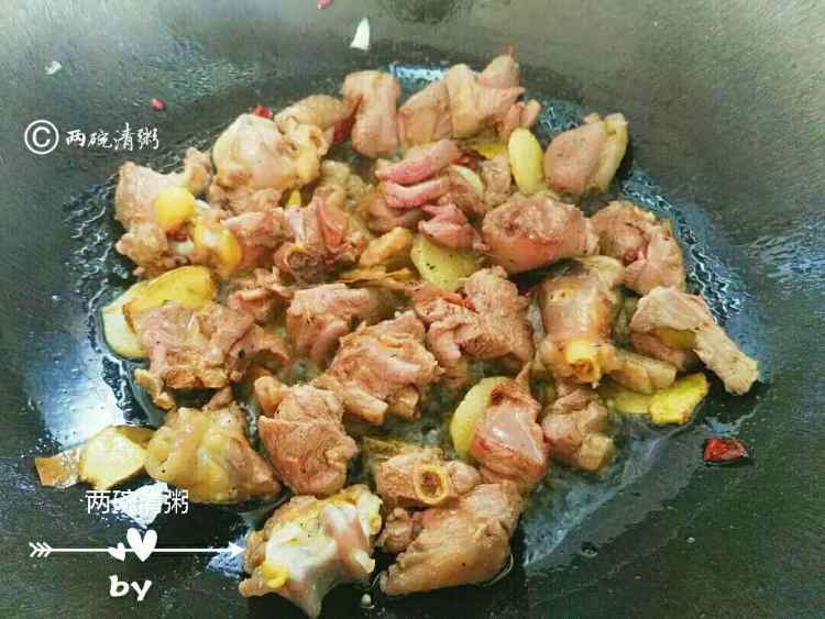 香菇烧鸡腿步骤6