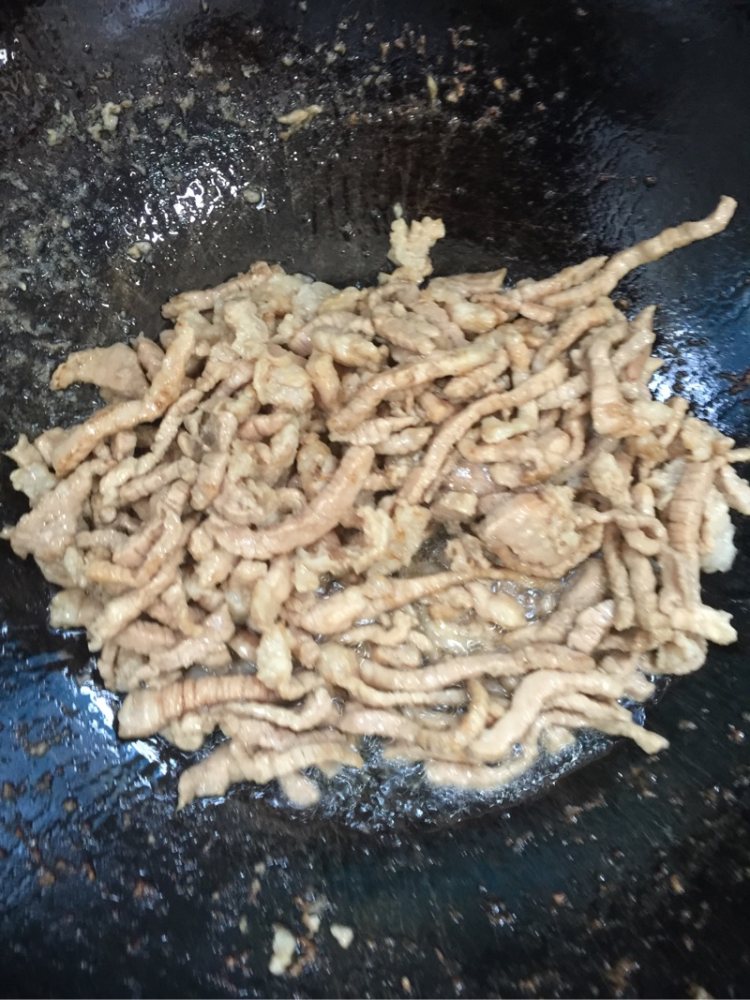 青椒炒肉丝步骤4