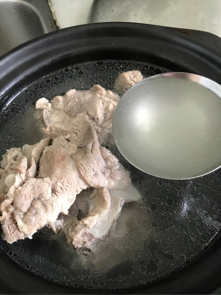 上汤虾米丝瓜步骤6