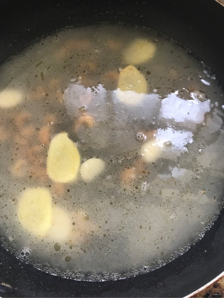上汤虾米丝瓜步骤7
