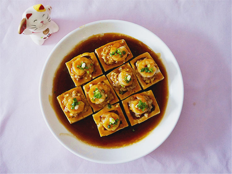 虾仁肉糜豆腐盒子步骤15