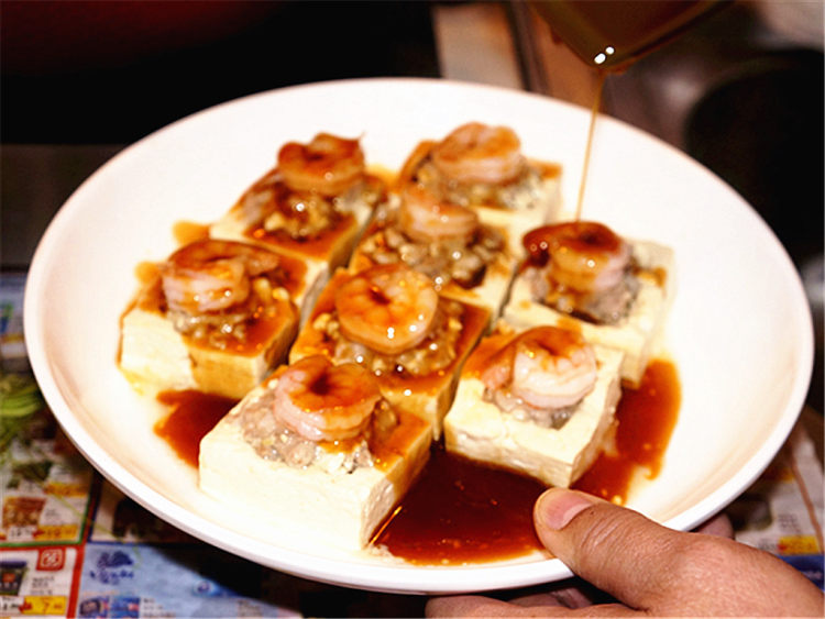 虾仁肉糜豆腐盒子步骤14